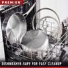Calphalon 3-Ply Stainless Steel Cookware Set 8 Piece Includes Frying Pans, Pots and Pans Set, Induction, Metal Utensil Safe, Oven Safe 500F,PFOA Free, Silver
