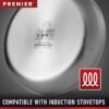 Calphalon 3-Ply Stainless Steel Cookware Set 8 Piece Includes Frying Pans, Pots and Pans Set, Induction, Metal Utensil Safe, Oven Safe 500F,PFOA Free, Silver