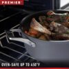Calphalon Premier Hard-Anodized Nonstick Cookware Set, 8-Piece, Metal Utensil Safe, PFOA-Free