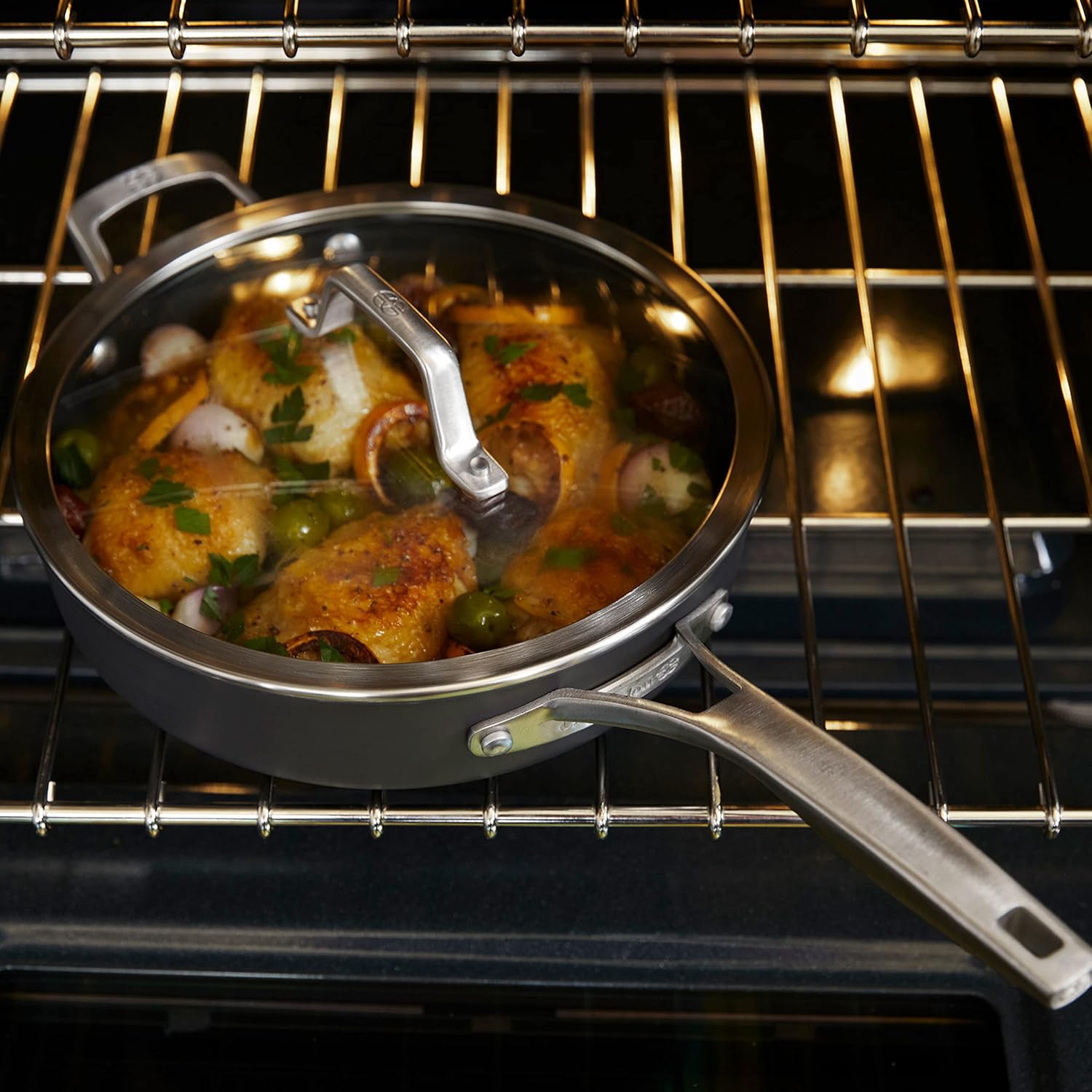 Calphalon Premier Space-Saving Nonstick Cookware Set, 13-inch, Stackable, Hard-Anodized Aluminum890 Calphalon Premier Space-Saving Nonstick Cookware Set, 13-inch, Stackable, Hard-Anodized Aluminum