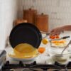 Calphalon Premier Space-Saving Nonstick Cookware Set, 8-Piece, Stackable, Hard-Anodized Aluminum Calphalon Premier Space-Saving Nonstick Cookware Set, 8-Piece, Stackable, Hard-Anodized Aluminum