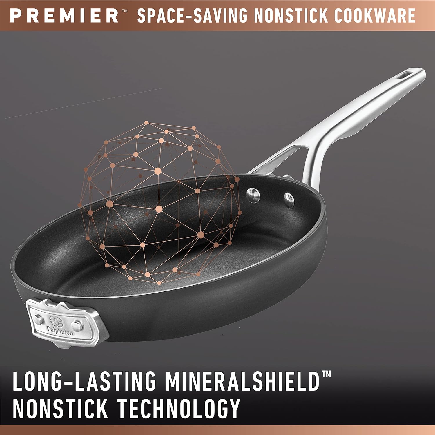 Calphalon Premier Space-Saving Nonstick Cookware Set, 8-Piece, Stackable, Hard-Anodized Aluminum5 Calphalon Premier Space-Saving Nonstick Cookware Set, 8-Piece, Stackable, Hard-Anodized Aluminum
