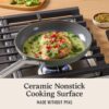 Calphalon® Ceramic Nonstick 12-pc. Cookware Set, Silver Ash Calphalon® Ceramic Nonstick 12-pc. Cookware Set, Silver Ash