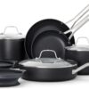 Calphalon® Hard-Anodized Nonstick 10-Piece Cookware Set (NEW 10-Piece Set with No Boil Inserts)