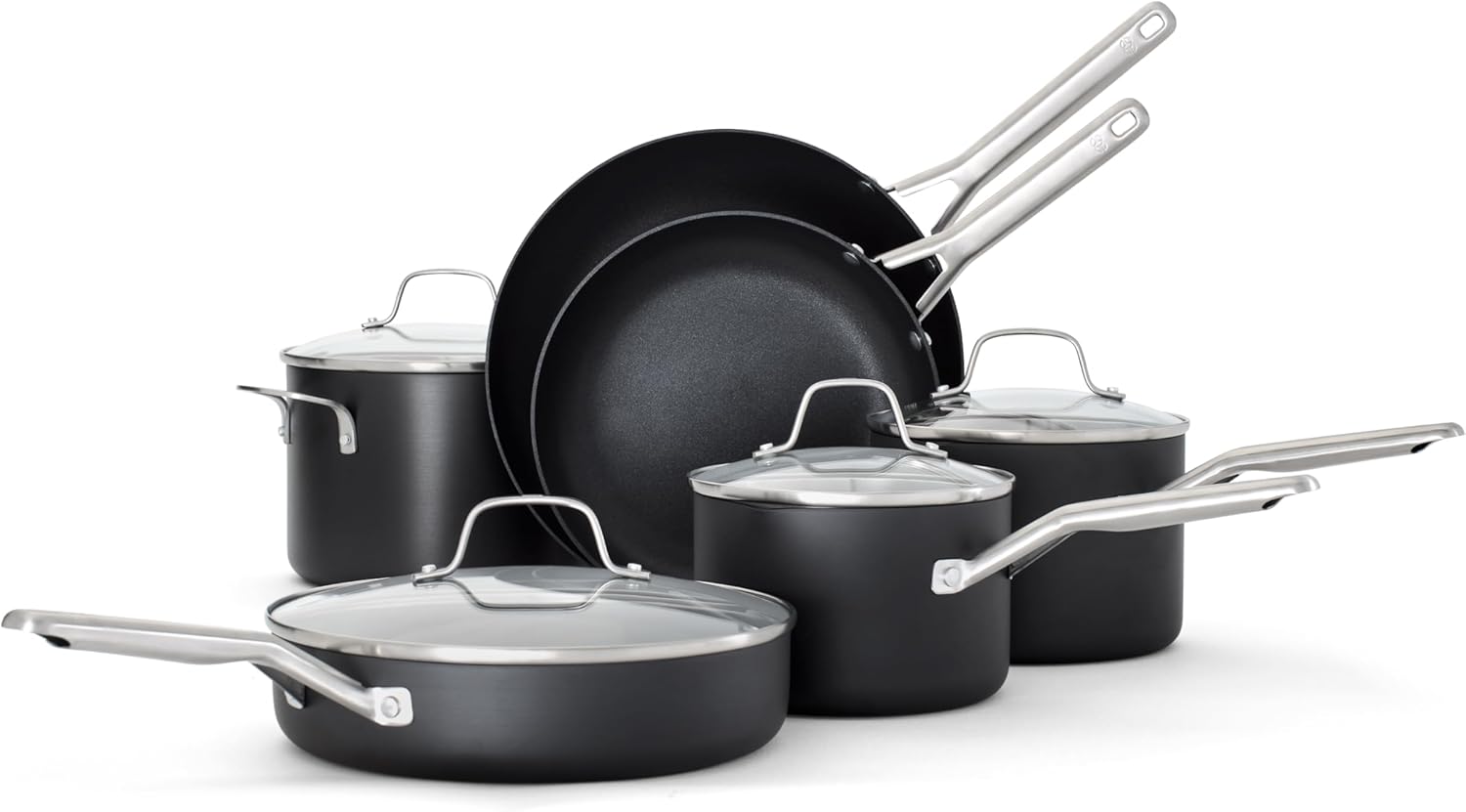 Calphalon® Hard-Anodized Nonstick 10-Piece Cookware Set Calphalon® Hard-Anodized Nonstick 10-Piece Cookware Set