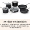 Calphalon® Hard-Anodized Nonstick 10-Piece Cookware Set (NEW 10-Piece Set) Calphalon® Hard-Anodized Nonstick 10-Piece Cookware Set (NEW 10-Piece Set)