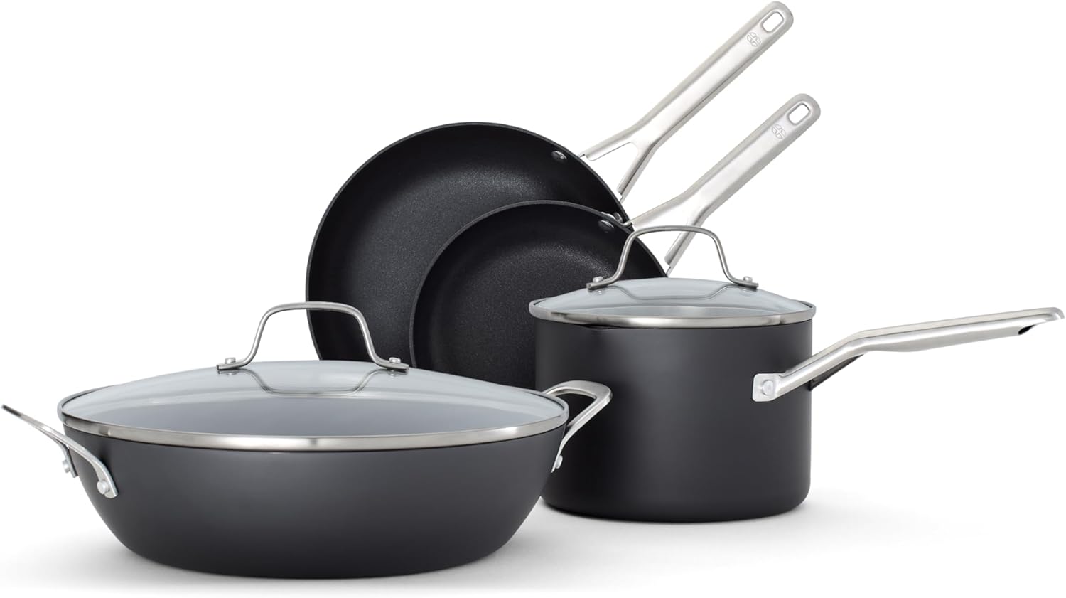 Calphalon® Hard-Anodized Nonstick 6-Piece Cookware Set Calphalon® Hard-Anodized Nonstick 6-Piece Cookware Set
