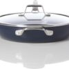 Calphalon® Premier Ceramic Nonstick 12" Frying Pan with Lid, Midnight Blue