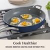 Calphalon® Premier Ceramic Nonstick 12" Frying Pan with Lid, Midnight Blue