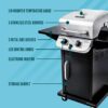 Char-Broil 463673519P1 Performance Series Convective 2-Burner Cabinet Propane Gas Stainless Steel Grill