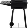 Char-Griller® Patio Pro Charcoal Grill and Smoker with Cast Iron Grates, Premium Metal Shelf and Damper Control, 250 Cooking Square Inches in Black, Model 1616