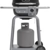 Charbroil 25302161 Bistro Pro Gas Grill for Small Spaces and Patios, Black