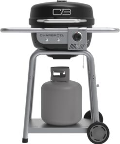 Charbroil 25302161 Bistro Pro Gas Grill for Small Spaces and Patios, Black