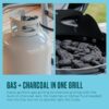 Charbroil 25302161 Bistro Pro Gas Grill for Small Spaces and Patios, Black