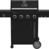 Charbroil 463253925 Performance Series 4-Burner Gas Grill Cabinet with Side Burner, Black