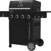 Charbroil 463253925 Performance Series 4-Burner Gas Grill Cabinet with Side Burner, Black