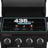 Charbroil 463253925 Performance Series 4-Burner Gas Grill Cabinet with Side Burner, Black