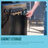 Charbroil 463253925 Performance Series 4-Burner Gas Grill Cabinet with Side Burner, Black