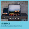 Charbroil 463253925 Performance Series 4-Burner Gas Grill Cabinet with Side Burner, Black
