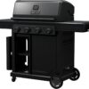 Charbroil 463279224 Pro Series with Amplifire Infrared Technology 4-Burner Propane Gas Grill and Griddle Cabinet, Black