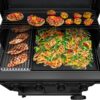 Charbroil 463279224 Pro Series with Amplifire Infrared Technology 4-Burner Propane Gas Grill and Griddle Cabinet, Black