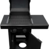 Charbroil 463676724 Pro Series with Amplifire Infrared Technology 2-Burner Propane Gas Grill and Griddle Cabinet, Black
