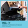 Charbroil 463676724 Pro Series with Amplifire Infrared Technology 2-Burner Propane Gas Grill and Griddle Cabinet, Black