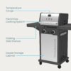 Charbroil 463638125 Performance Series 2-Burner Gas Grill Cabinet, Stainless Steel