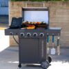Charbroil 463254025 Performance Series 4-Burner Gas Grill Cabinet with Side Burner, Gray
