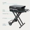 Charbroil® 463711223 22" Performance Series™ Folding Cart 2-Burner Portable Propane Gas Griddle, Black Charbroil® 463711223 22" Performance Series™ Folding Cart 2-Burner Portable Propane Gas Griddle, Black