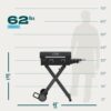 Charbroil® 463711223 22" Performance Series™ Folding Cart 2-Burner Portable Propane Gas Griddle, Black Charbroil® 463711223 22" Performance Series™ Folding Cart 2-Burner Portable Propane Gas Griddle, Black