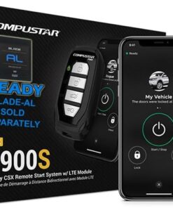 Compustar CSX4900-S 4-Button 2-Way, 3000' Remote Start System w/Drone X1LTE