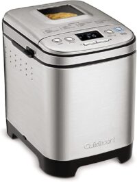 Cuisinart CBK-110NAS Bread Maker Machine, Stainless Steel Automatic Bread Machine with 12 Menu Options, 3 Loaf Sizes up to 2 Lb.