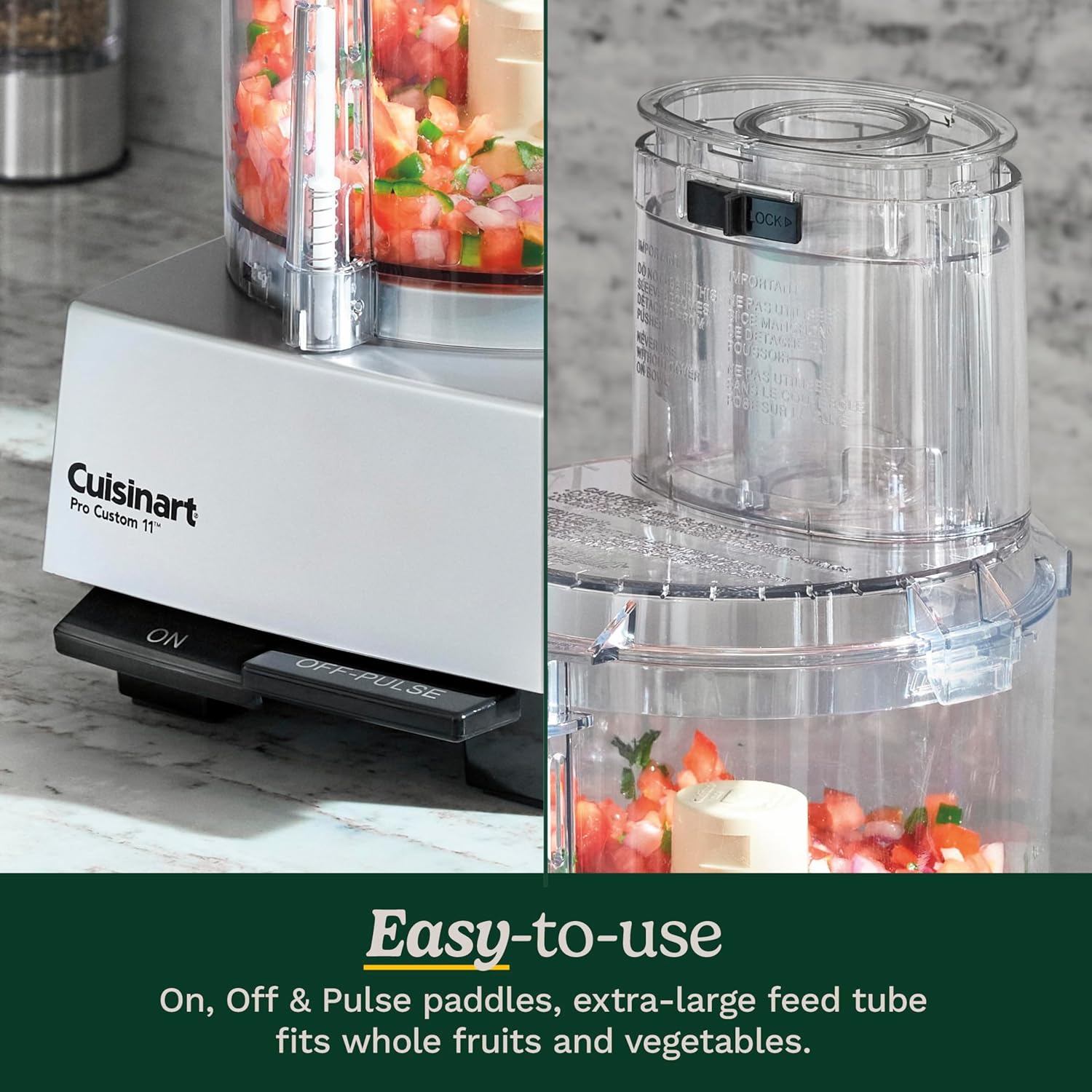 Cuisinart DLC-8SBCYP1 Food Processor, Pro Custom 11 Cup, Brushed Chrome 3 Cuisinart DLC-8SBCYP1 Food Processor, Pro Custom 11 Cup, Brushed Chrome