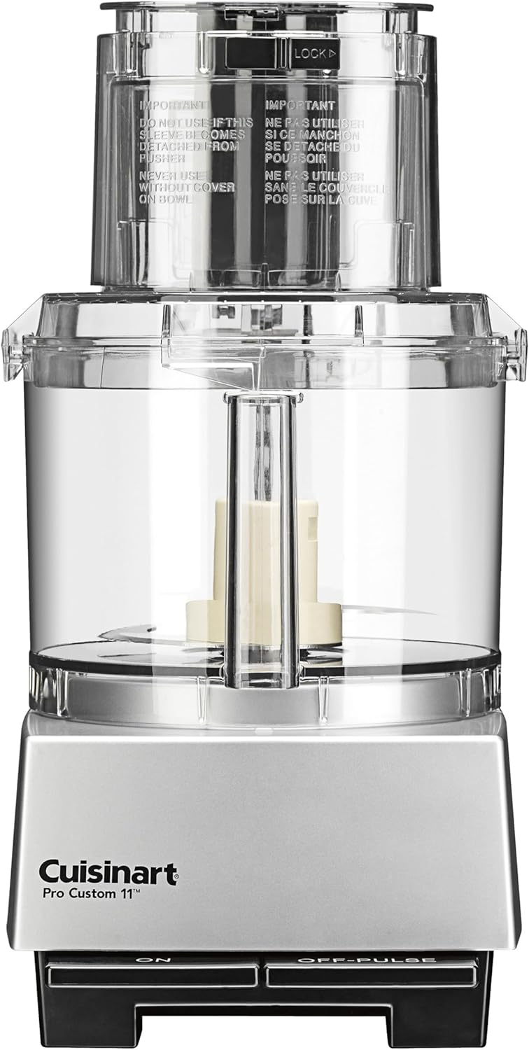 Cuisinart DLC-8SBCYP1 Food Processor, Pro Custom 11 Cup, Brushed Chrome Cuisinart DLC-8SBCYP1 Food Processor, Pro Custom 11 Cup, Brushed Chrome