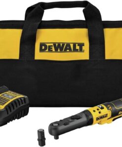 DEWALT 20V MAX XR Cordless Ratchet Set, 3/8" and 1/2" Sealed Head Ratchet, Battery and Charger Included (DCF510GE1)