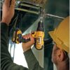 DEWALT 20V Max Cordless Drill Driver Set, 2 Speed, High Performance Motor, Includes 2 XR 1.3Ah Li-Ion Batteries, Charger and Contractor Bag (DCD771C2)