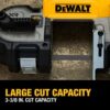 DEWALT DCS378P1 20-Volt MAX Lithium-Ion 3-3/8 in. Cordless Band Saw with 5 Ah Battery, Charger and Bag