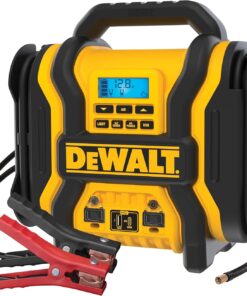 DEWALT DXAEPS14-Type2 2000 Peak Battery Amp 12V Automotive Battery Booster Jump Starter/Power Station with 120 PSI Compressor, 500W AC Power Inverter, and 15W USBa & 25W USB Ports
