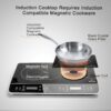 Duxtop LCD Portable Double Induction Cooktop 1800W Digital Electric Countertop Burner Sensor Touch Stove, 9620LS/BT-350DZ