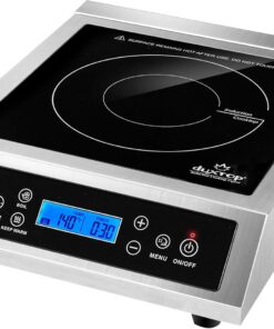 Duxtop Professional Portable Induction Cooktop, Commercial Range Countertop Burner, 1800 Watts Induction Burner with Sensor Touch and LCD Screen, P961LS/BT-C35-D, Silver/Black