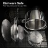 Duxtop Whole-Clad Tri-Ply Stainless Steel Induction Cookware Set, 10PC Kitchen Pots and Pans Set