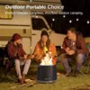 EAST OAK Camber Smokeless Fire Pit 17'', Stainless Steel Fire Pits for Outside Wood Burning Portable Small Fire Pit with Poker, Stand & Removable Ash Pan Bonfire Pit for Patio, Pitch Charcoal EAST OAK Camber Smokeless Fire Pit 17'', Stainless Steel Fire Pits for Outside Wood Burning Portable Small Fire Pit with Poker, Stand & Removable Ash Pan Bonfire Pit for Patio, Pitch Charcoal