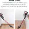 Eureka Lightweight Cordless Stick Vacuum Cleaner Convenient for Hard Floors, Rechargeable Handheld Vacuum Cleaner Portable with Powerful Motor Efficient Suction, RapidClean Pro NEC186, Rose Red
