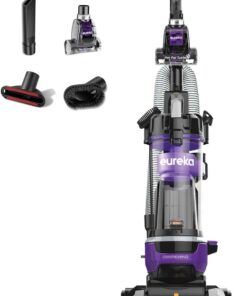 Eureka Powerful Lightweight Upright Vacuum Carpet and Floor, PowerSpeed NEU202 with Automatic Cord Rewind, Purple