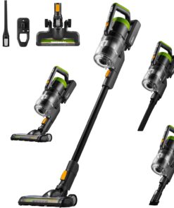 Eureka RapidClean Pro Cordless Vacuum Cleaner for Hard Floors, Lightweight Stick Vacuum LED Headlights, Convenient Stick and Handheld Vac, Green, NEC285GR