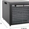 Excalibur Food Dehydrator 10-Tray Select Series for Jerky, Fruit, Vegetables, Herbs, Pet Treats, Stainless Steel with Glass Doors and 60 hour digital timer, 10-Tray, Black