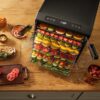 Excalibur Food Dehydrator 10-Tray Select Series for Jerky, Fruit, Vegetables, Herbs, Pet Treats, Stainless Steel with Glass Doors and 60 hour digital timer, 10-Tray, Black