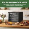Excalibur Food Dehydrator 10-Tray Select Series for Jerky, Fruit, Vegetables, Herbs, Pet Treats, Stainless Steel with Glass Doors and 60 hour digital timer, 10-Tray, Black