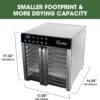 Excalibur Food Dehydrator 8-Tray for Jerky, Fruit, Vegetables, Herbs, Pet Treats, 7.2 Cu Ft Drying Space with Adjustable Temperature Control and 80 hour digital timer, 8-Tray, Stainless Steel